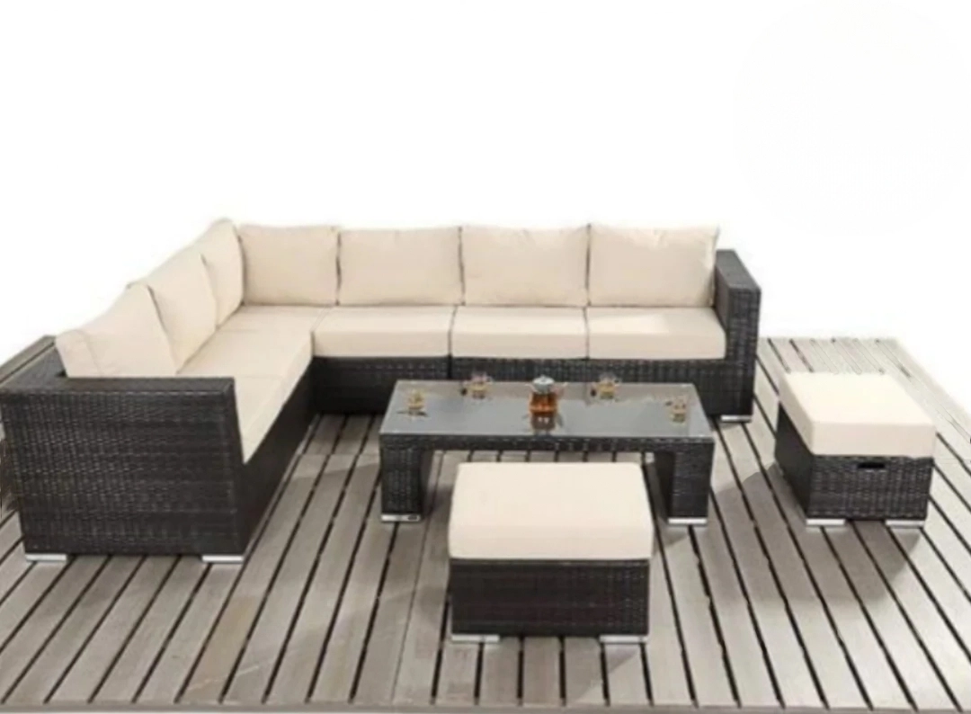 Ralph Large Rattan Corner Sofa: Outdoor Comfort & Style