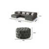 Monaco U-Shape Sofa