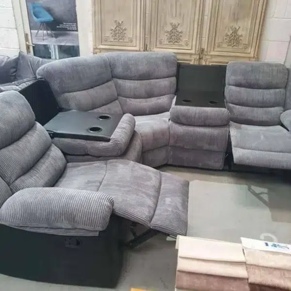 Rio Grey Recliner Sofa: Relax in Style 