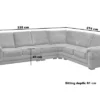 Verona Extended 3c2 Corner Sofa