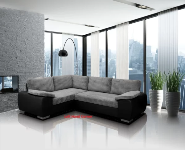 Enzo Fabric Corner Sofa bed