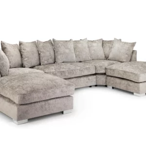 Bishop Scatterback Platinum Sofa: Experience Luxury