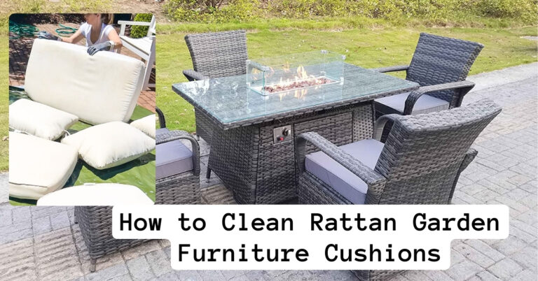 How to Clean Rattan Garden Furniture Cushions -Step By Step Guide